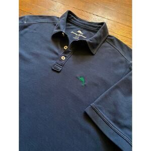 TOMMY BAHAMA Blue/Green Pima Cotton Polo Mens sz M